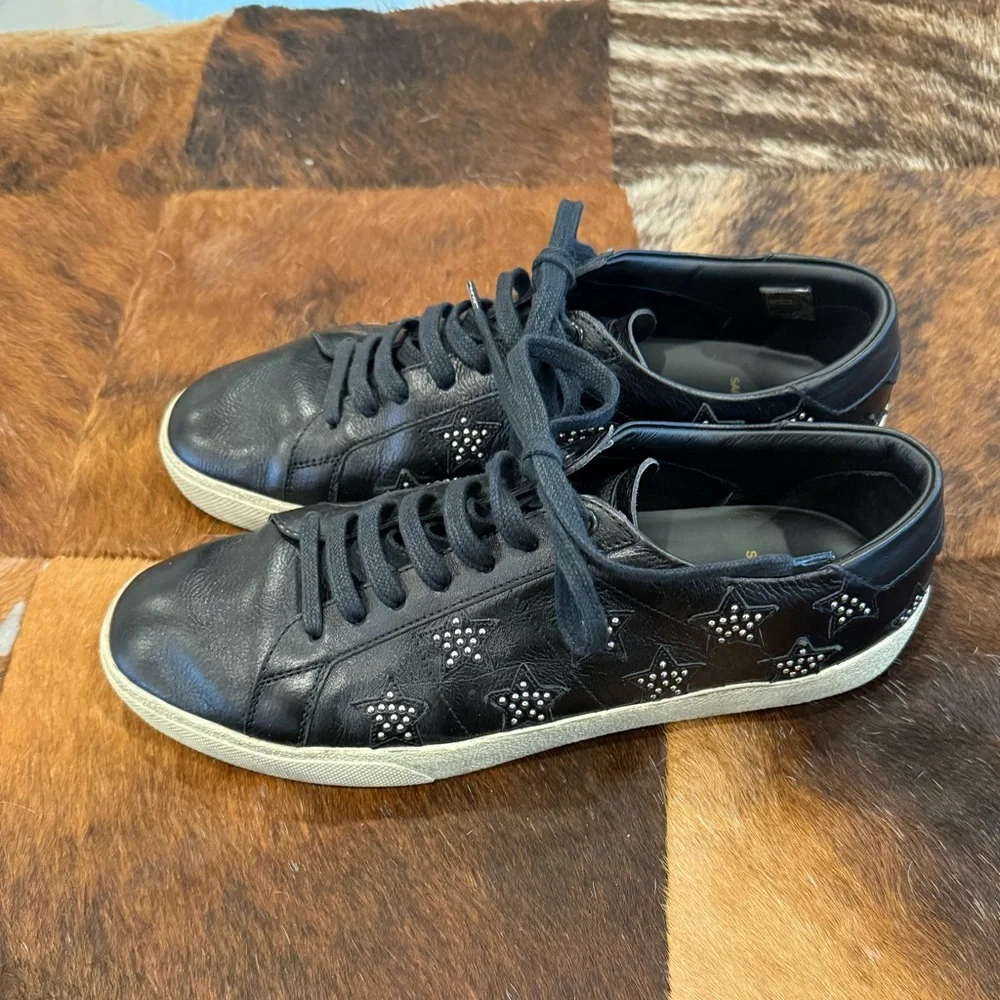 Saint Laurent Black Star Stud SL/06 Sneakers - Picture 3 of 7